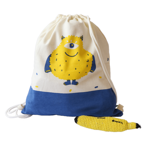 Treasure Trove Canvas Drawstring Toy Bag for Toddlers (Furso)