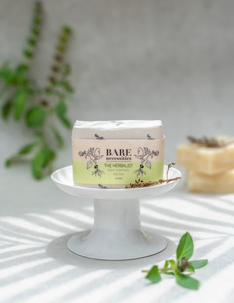 Basil Rosemary Spa Bar - The Herbalist, 75g
