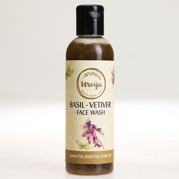 Natural Basil-Vetiver Face Wash, 100ml