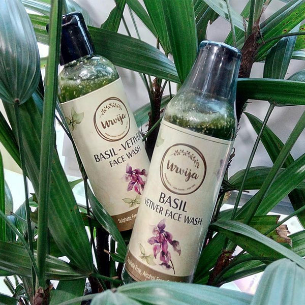 Natural Basil-Vetiver Face Wash, 100ml