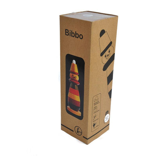 Bibbo the Clown - Hand-Crafted Wooden Stacker Toy