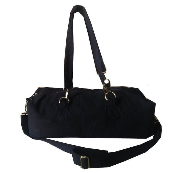 Black Canvas Duffel Bag