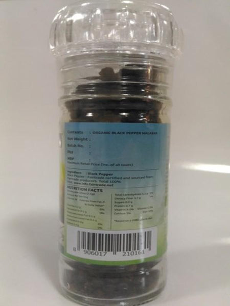 Black  Malabar Pepper (Grinder Bottle), 60g