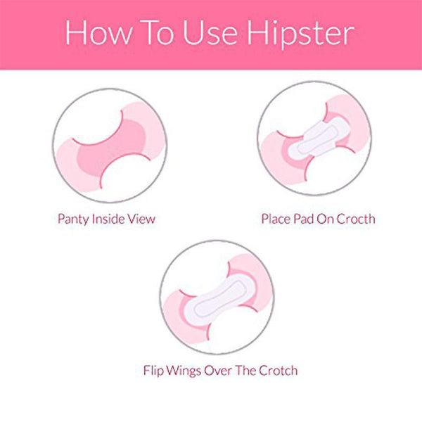 Women's Hipster Period Panty for Medium Flow (Black)