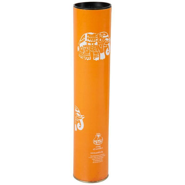 Block Print Your Own Dupatta Kit - Orange Elephant