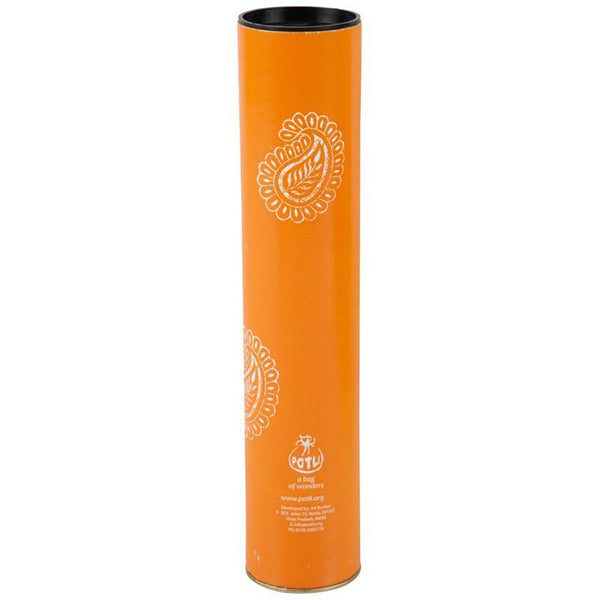 Block Print Your Own Dupatta Kit - Orange Paisley