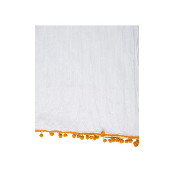 Block Print Your Own Dupatta Kit - Orange Paisley
