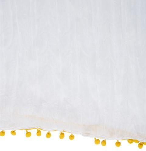 Block Print Your Own Dupatta Kit - Yellow Butterfly
