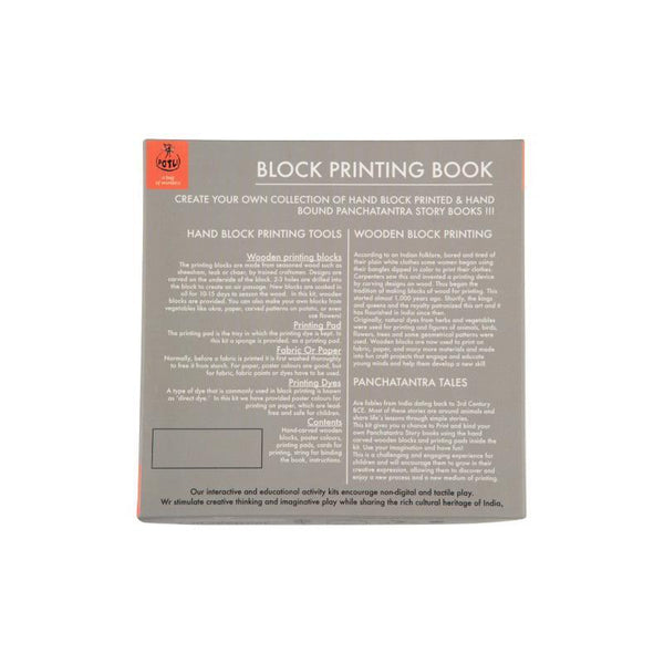 Block Print Your Own Panchtantra Story Book - Magar Aur Bandar