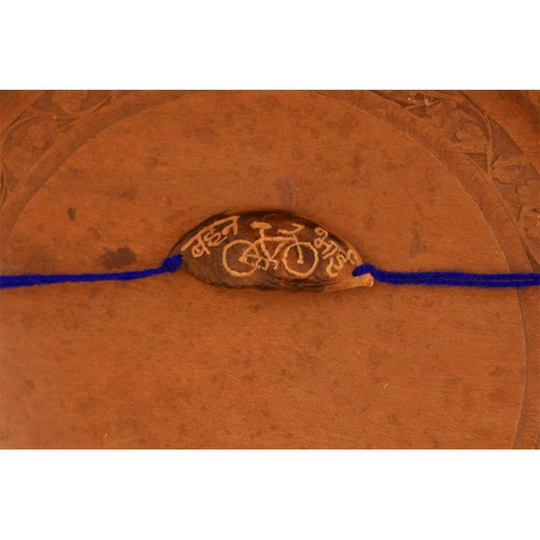 Plantable Seed Rakhi - Blue Cycle- (Pack of 2)