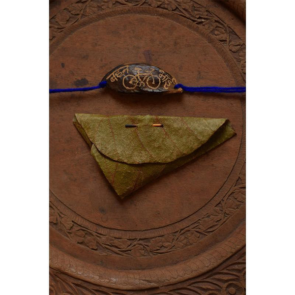 Plantable Seed Rakhi - Blue Cycle- (Pack of 2)