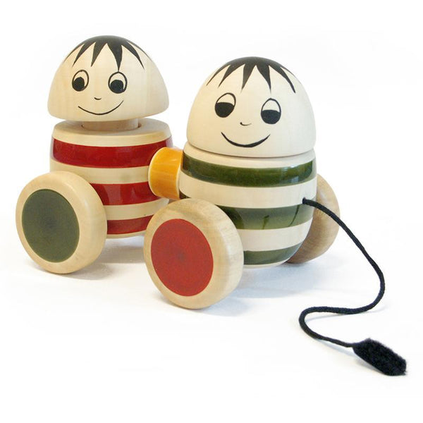 Bobbler Twins Hand-Crafted Wooden Pull Toy