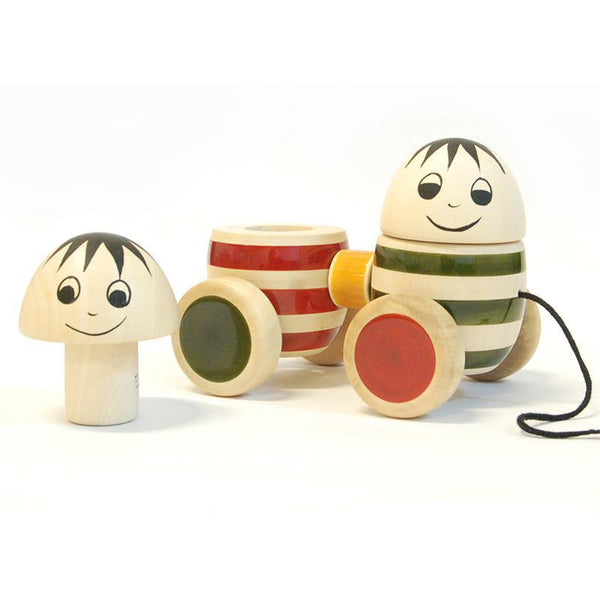 Bobbler Twins Hand-Crafted Wooden Pull Toy