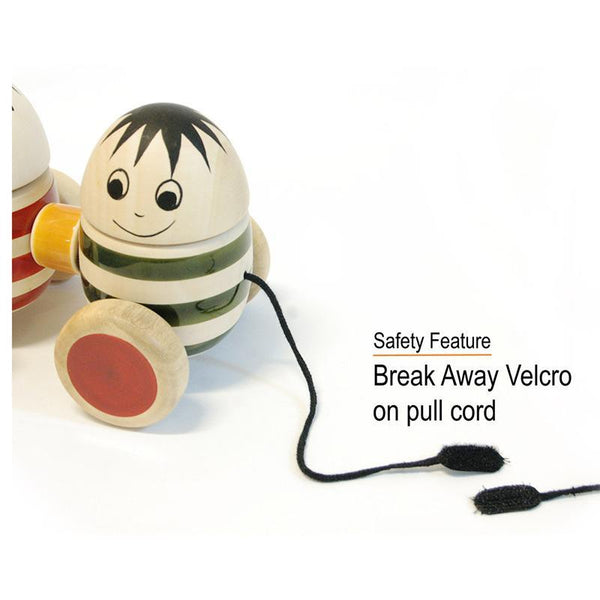 Bobbler Twins Hand-Crafted Wooden Pull Toy