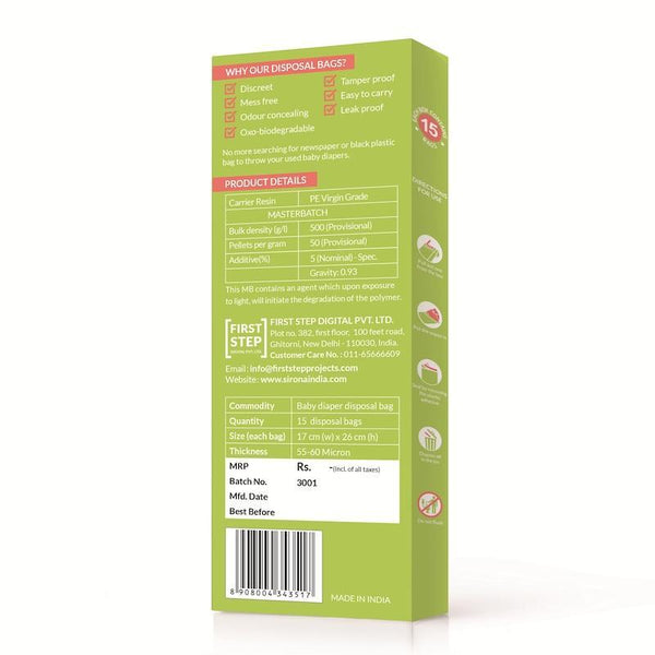 BodyGuard Biodegradable Baby Diaper & Sanitary Pad Disposal Bags