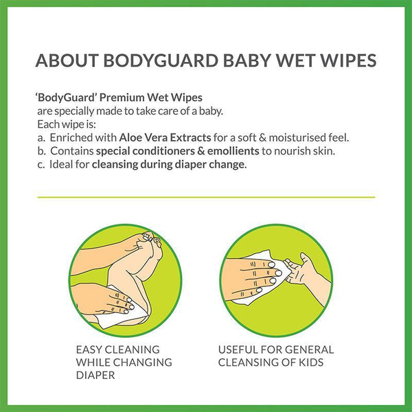 Premium Paraben-Free Wet Wipes with Aloe Vera for Babies - 72 Wipes