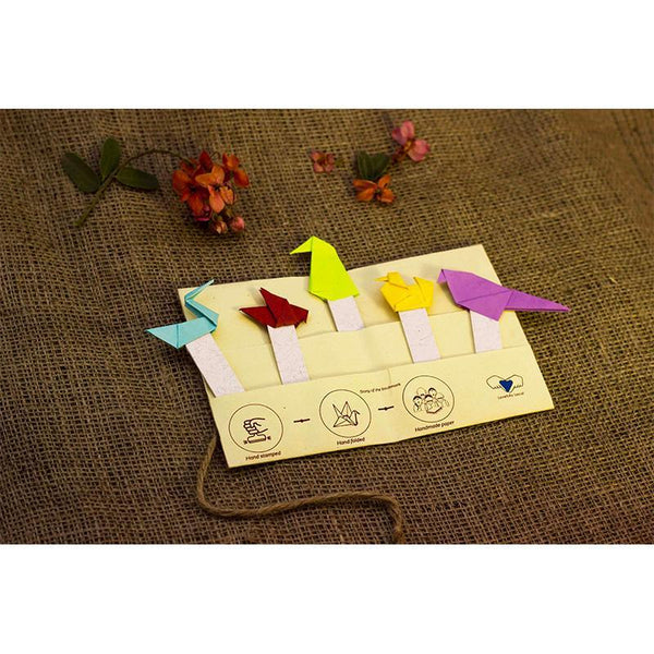 Bookmarks Handmade by Local Artisans (Origami) - Pack of 5