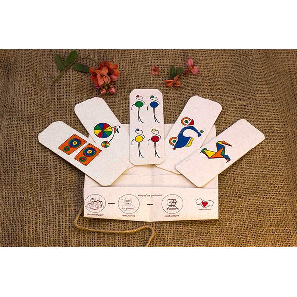 Bookmarks Handmade by Local Artisans (Striped) - Pack of 5