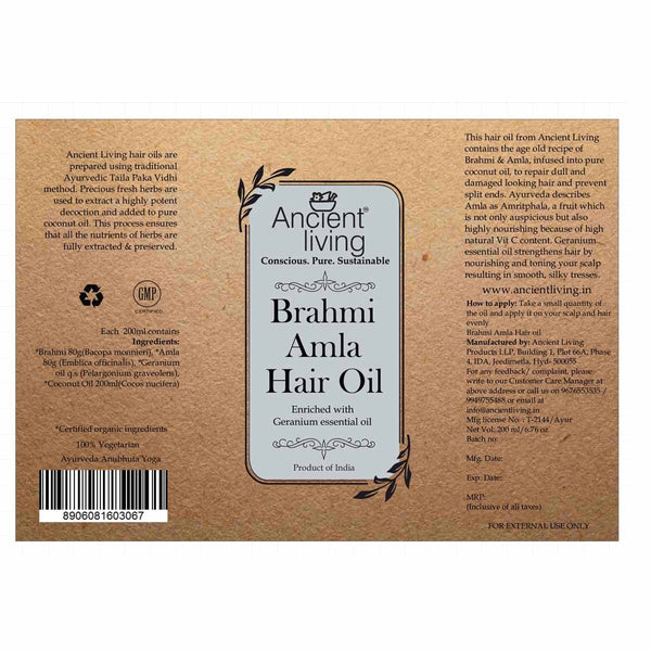 Brahmi & Amla Hair Oil (100ml)