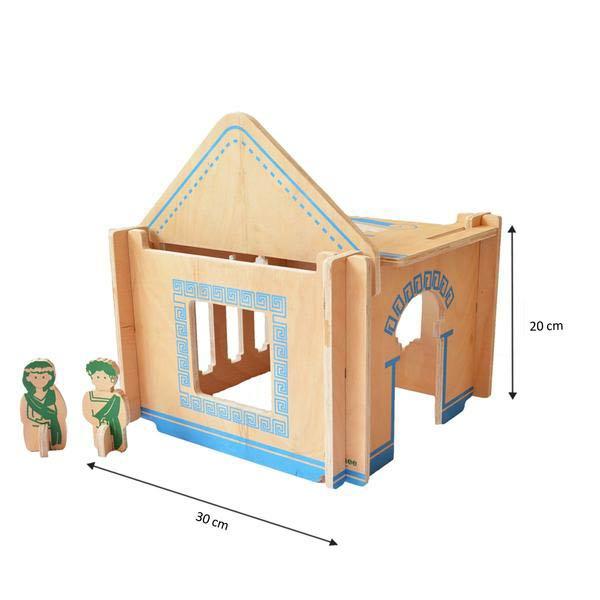 DIY Wooden Build-A-House Dollhouse Toy Set (Mandarin)