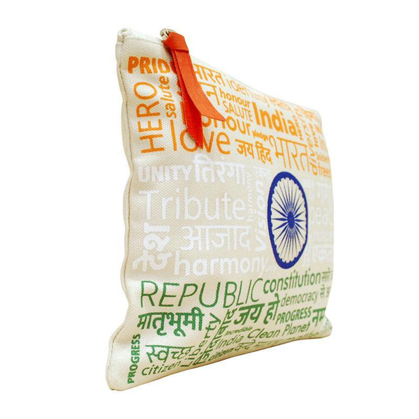 Upcycled Tricolour Pouch