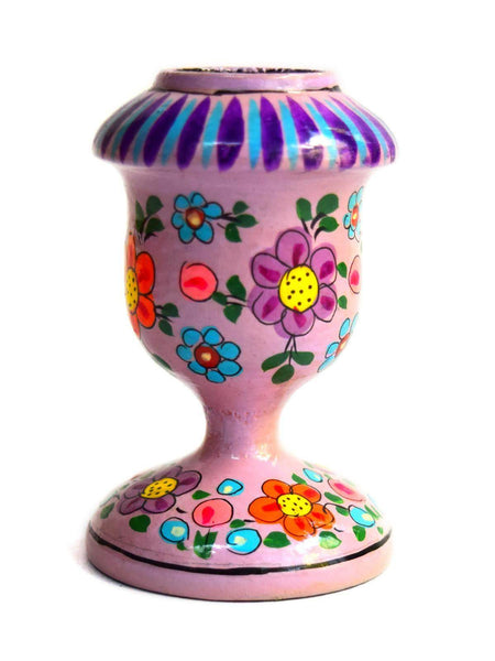 Decorative Wooden Candle Stand created by artisans with disability