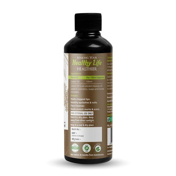 Cold Pressed Castor Oil, 200ml