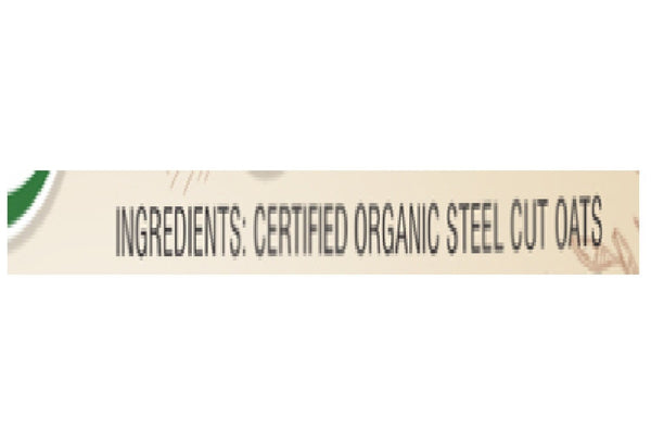 Certified Organic Steel Cut Oats 750 gms