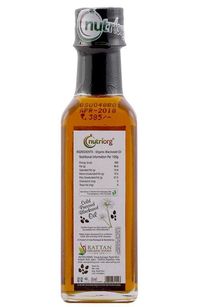 Certified organic Blackseed Oil 100ml.