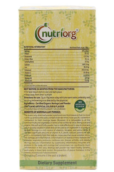 Certified organic Moringa Powder 150gm.