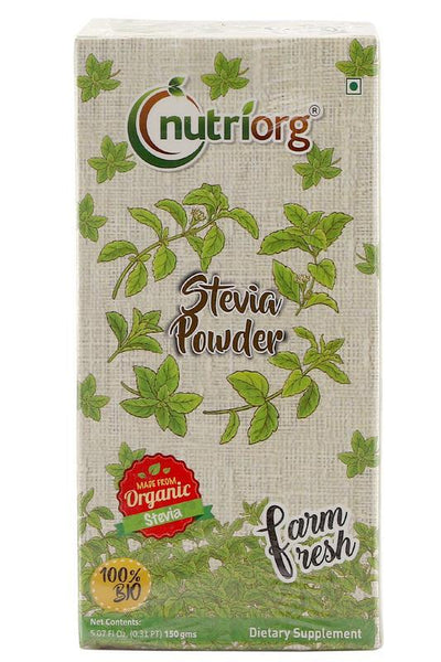 Certified organic Stevia Powder 150gm.