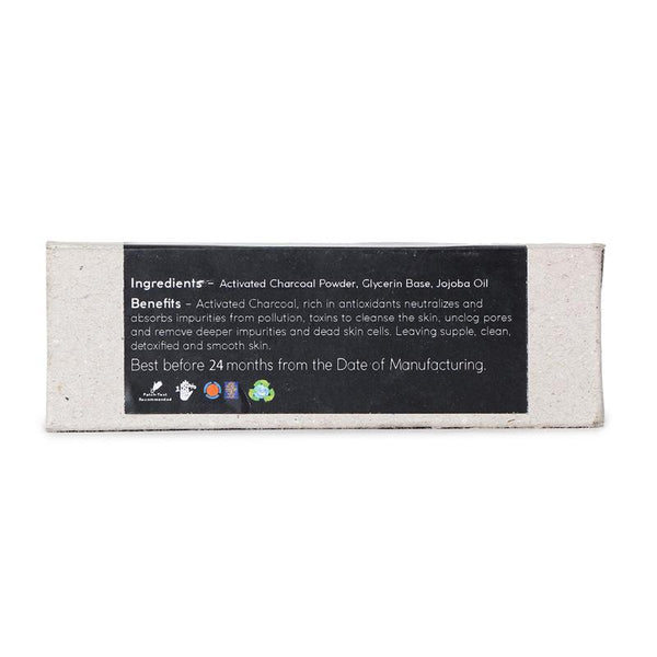 Natural Charcoal Soap for Men, 100g