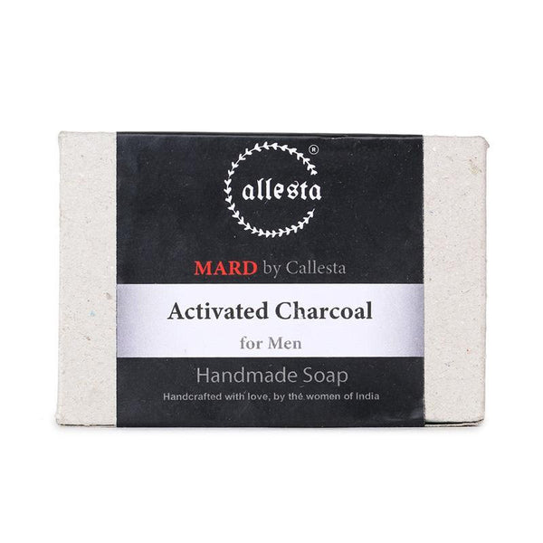 Natural Charcoal Soap for Men, 100g