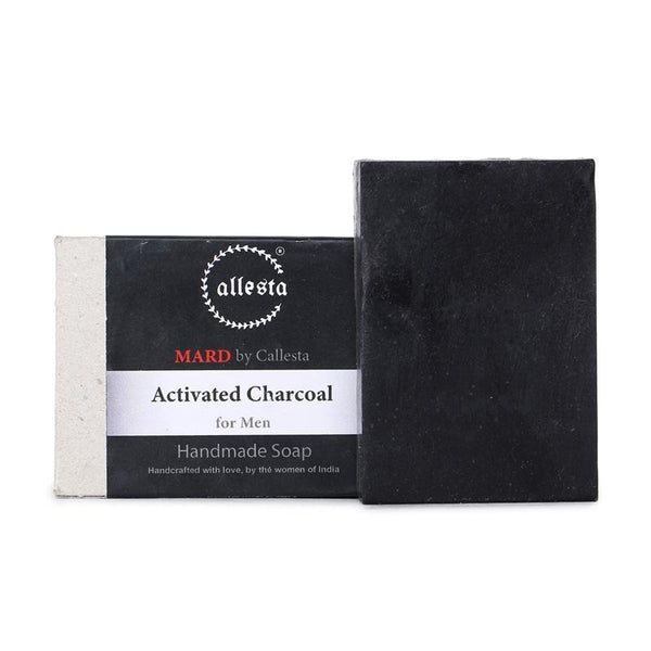 Natural Charcoal Soap for Men, 100g