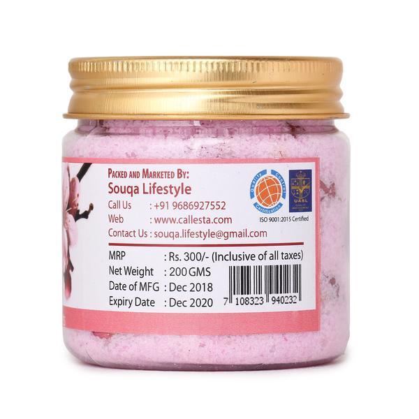 Cherry Blossom and Pink Clay Bath Salts, 150g