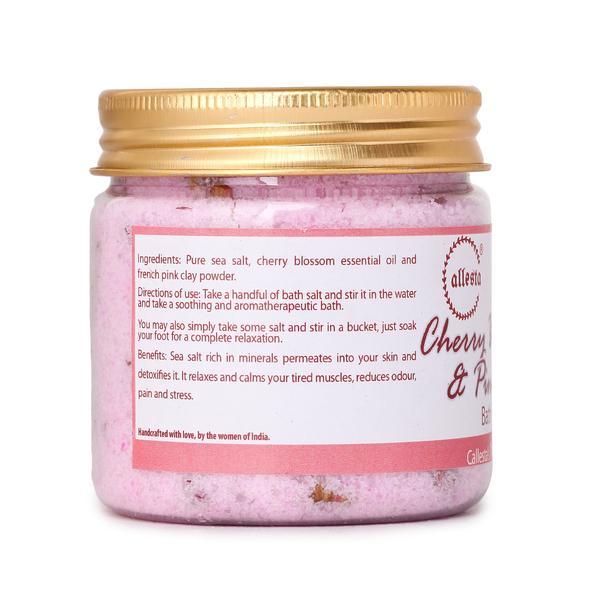 Cherry Blossom and Pink Clay Bath Salts, 150g