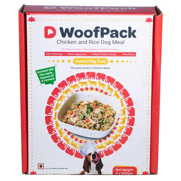 Home-Cooked Chicken and Rice Meal for Dogs, 1kg