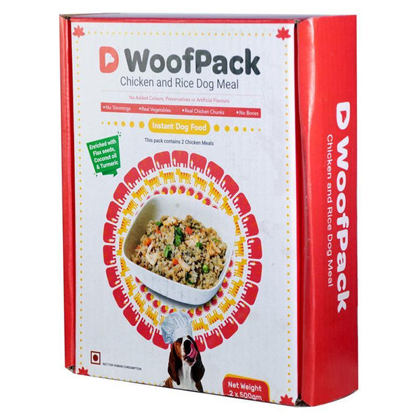 Home-Cooked Chicken and Rice Meal for Dogs, 1kg