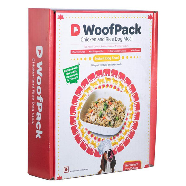 Home-Cooked Chicken and Rice Meal for Dogs, 1kg