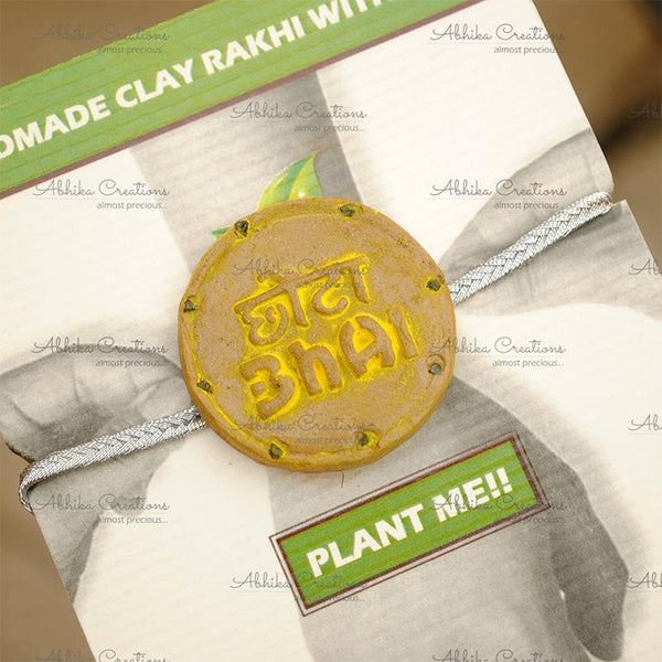 Plantable Clay and Seed Rakhi - Chota Bhai
