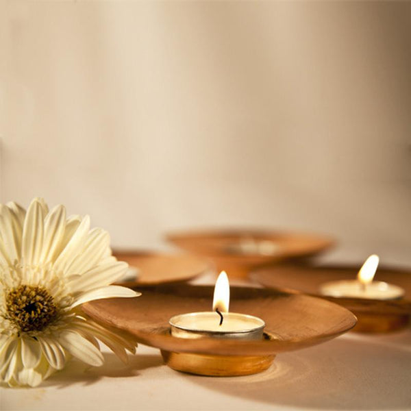 'Circle of Light' Copper Tealight Holders Handcrafted by Traditional Artisans