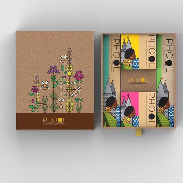 Phool Classic Incense Collection made with Temple Flowers by HelpUsGreen