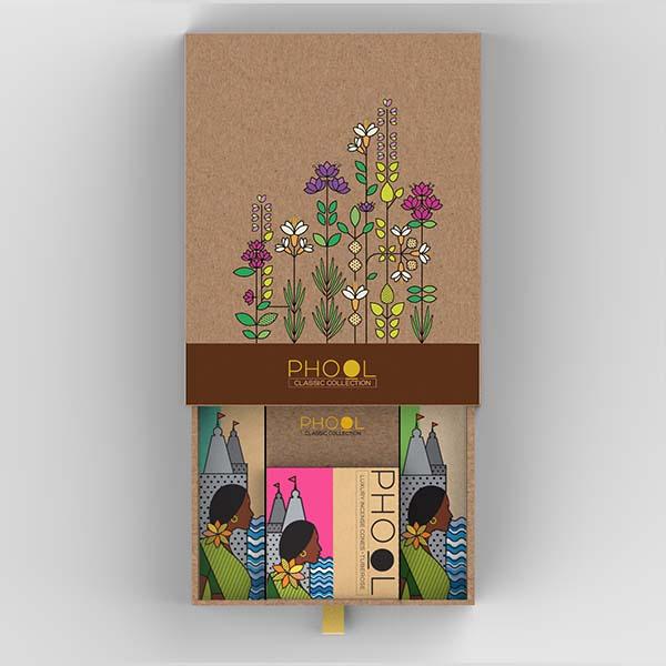 Phool Classic Incense Collection made with Temple Flowers by HelpUsGreen