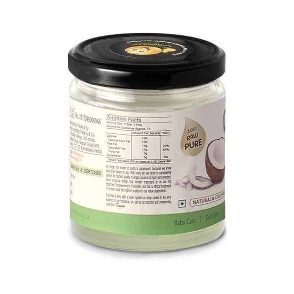 Cold-Pressed Virgin Coconut Oil, 150ml (Pack of 2)