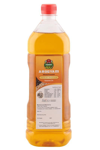 Cold-Pressed Natural Sesame Oil, 1000ml