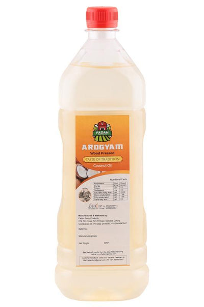 Cold-Pressed Natural Coconut Oil, 1000ml