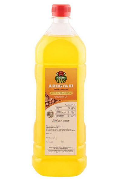 Cold-Pressed Natural Groundnut Oil, 1000ml