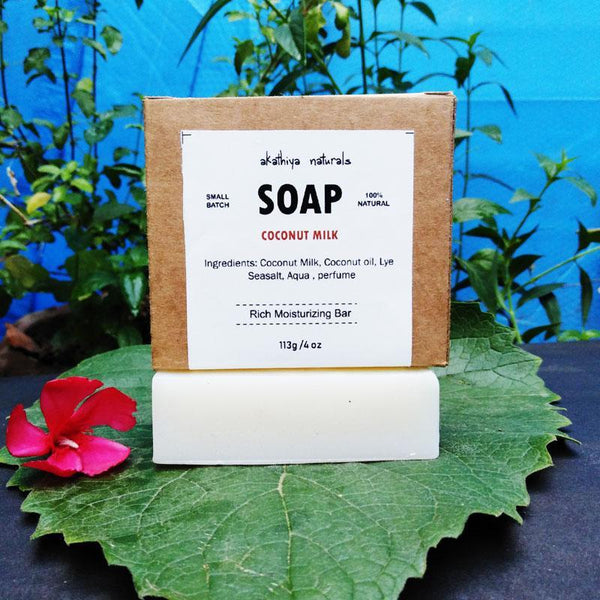 Cold-Processed Coconut Milk Moisturizing Soap - Pack of 2, 113g each