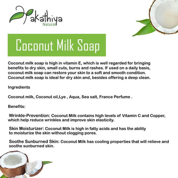 Cold-Processed Coconut Milk Moisturizing Soap - Pack of 2, 113g each
