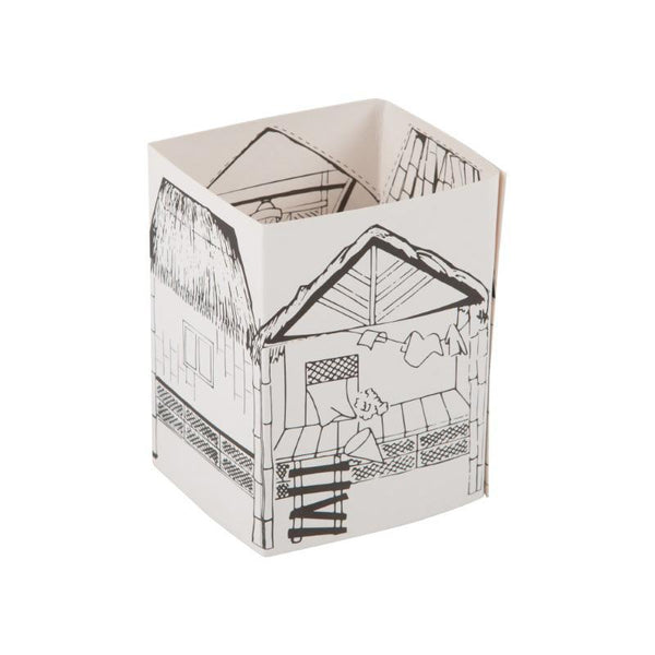 Origami Colouring Kit - Huts of India (Assam)
